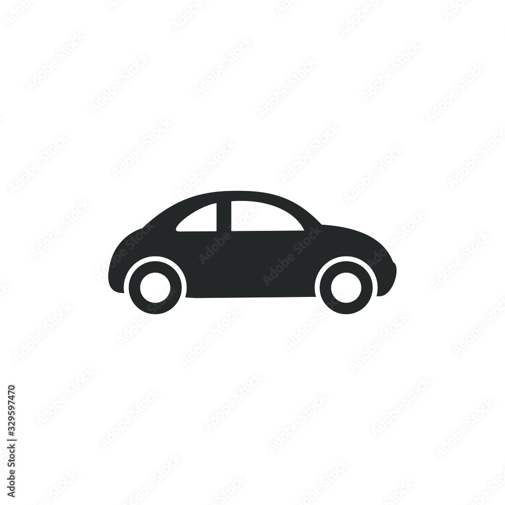 Aufkleber car icon vector sign isolated for graphic and web design. car transportation symbol template color e