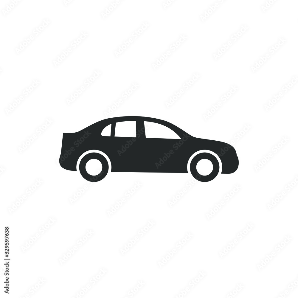 Aufkleber car icon vector sign isolated for graphic and web design. car transportation symbol template color e
