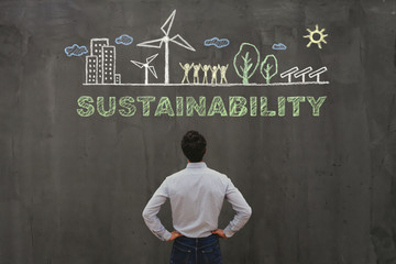 sustainability concept, sustainable development in business