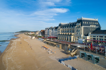 Fototapeta na wymiar France, Normandy, Aerial view of Cabourg