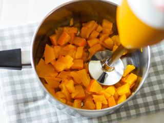Pumpkin puree hokaido