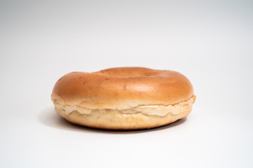 Fresh Bagel Isolated on a White Background