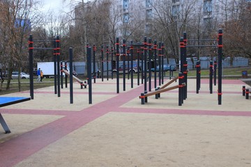 New playground for sports. Moscow. Russia.