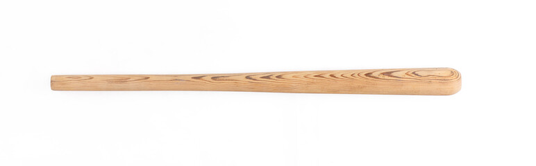 rolling pin, wooden stick isolated on white background