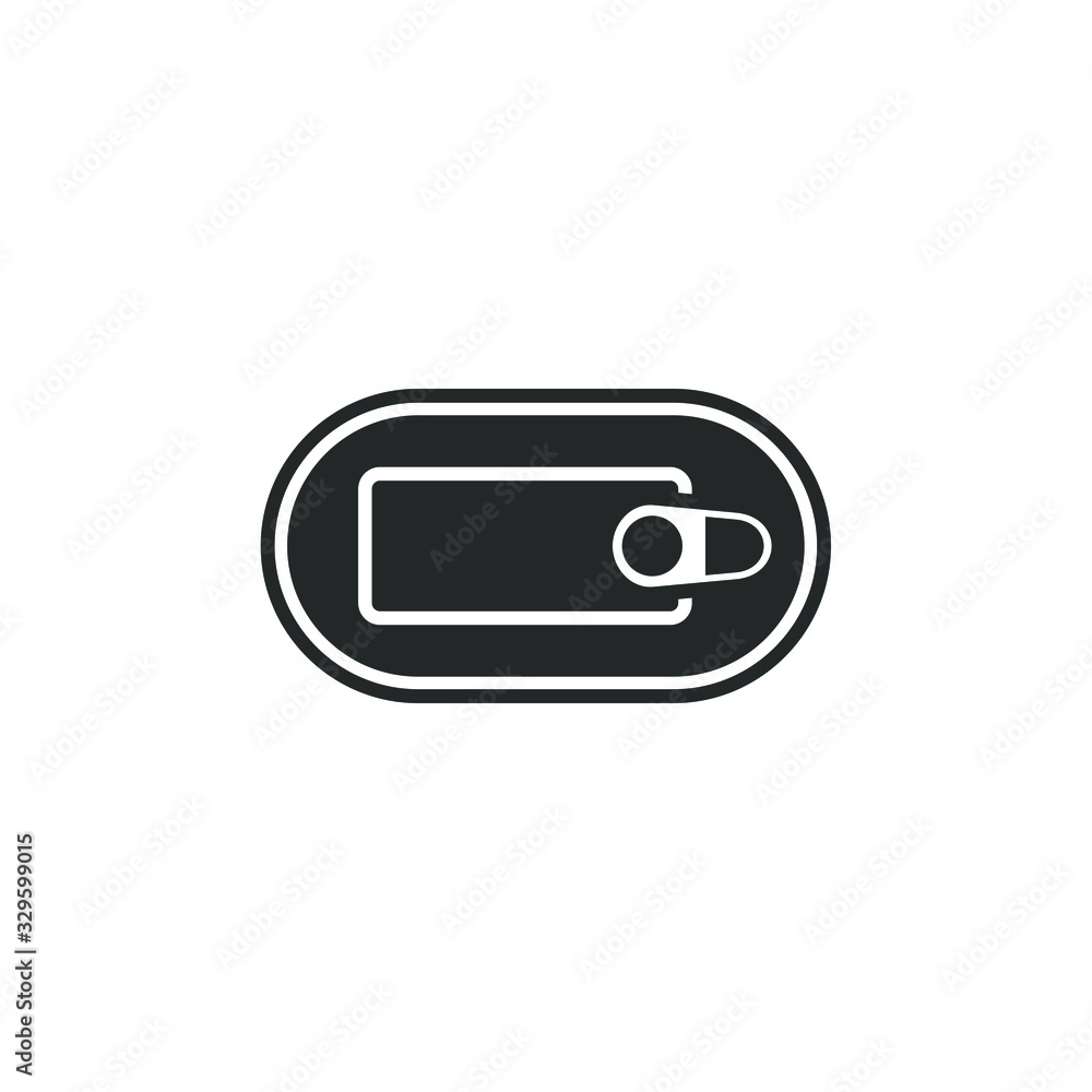 Aufkleber tin cans icon vector sign isolated for graphic and web design. tin cans symbol template color editab
