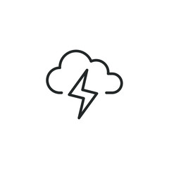 Weather icon vector sign isolated for graphic and web design. Weather symbol template color editable on white background.