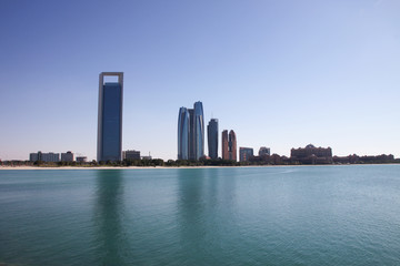 Modern buildings of Abu Dhabi