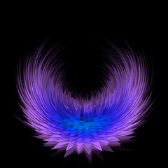 Colorful futuristic shape background