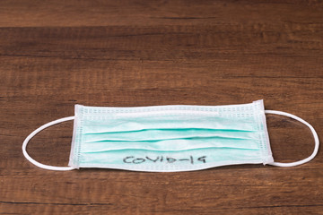 Health mask for protection from the virus, Covid-19.