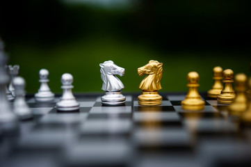 Chess, board games for concepts and contests, and strategies for business success ideas