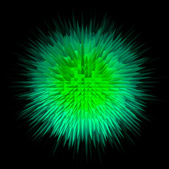 Obraz premium Abstract circle geometric splash concept