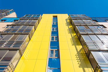 Modern building with blue sky