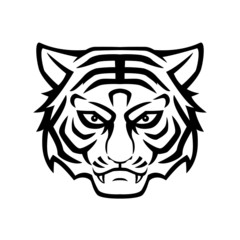 tiger head logo vector