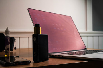 Vape mod e-cig for help quit smoking tobacco with rdta