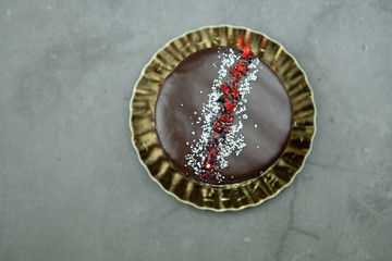 Chocolate mousse lava cake