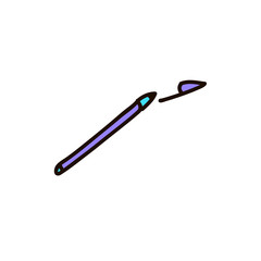 Pen icon, vector illustration. Flat design style