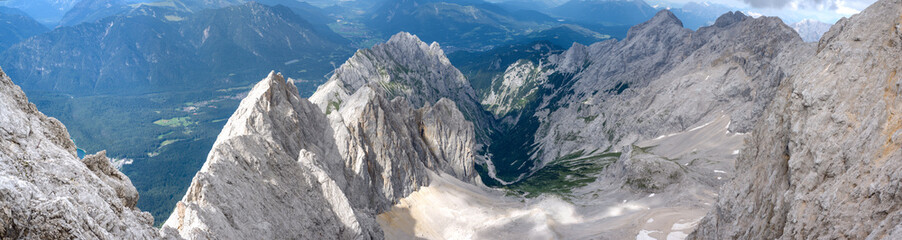 Mount Zugspitze from the top