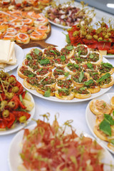 beautifully served appetizers