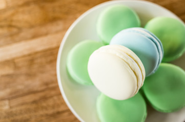macarons on the table