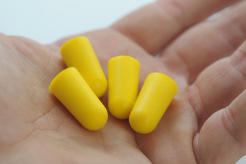 Yellow Foam ear plugs