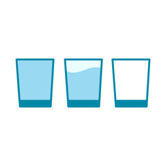 drink glass icon in trendy flat design