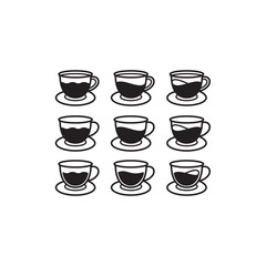 drink glass icon in trendy flat design