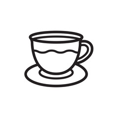 drink glass icon in trendy flat design