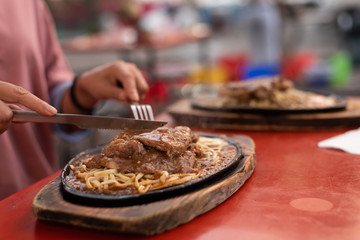 Taiwanese night market steak