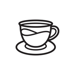 drink glass icon in trendy flat design