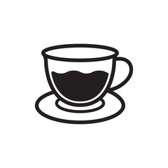 drink glass icon in trendy flat design