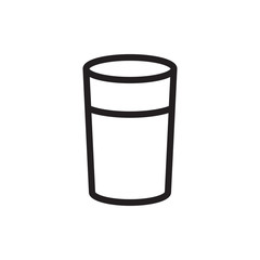 drink glass icon in trendy flat design