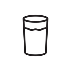 drink glass icon in trendy flat design