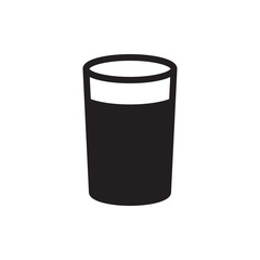 drink glass icon in trendy flat design