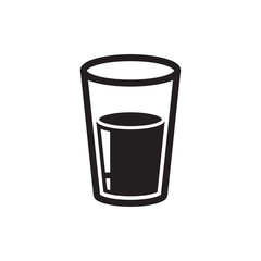 drink glass icon in trendy flat design