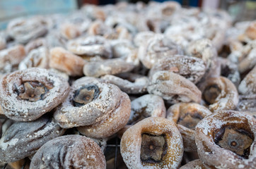 dried up persimmon with sugar