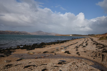 Raised beach Isle of Jura Scotland