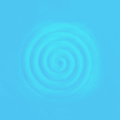 Fototapeta na wymiar Circular vibrations. Blue rippled water waves. Blue background