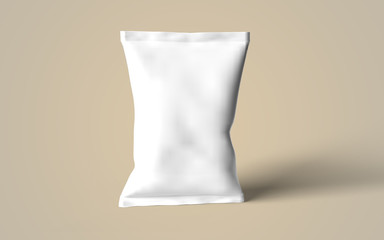 Pouch 3D Rendering Realistic Mockup