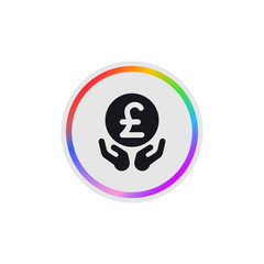 Save Money Pound -  Modern App Button