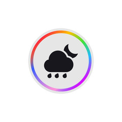 Rainy Night -  Modern App Button