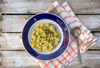 risotto with black sea raps and saffron