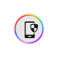 Mobile Security -  Modern App Button