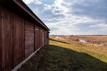 Wieś Jagłowo nad Biebrzą, Biebrzański Park Narodowy. Podlasie, Polska © podlaski49