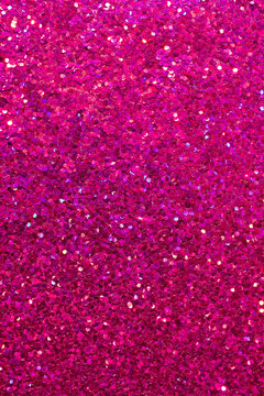 Macro abstract background of beautiful rose color glitter texture