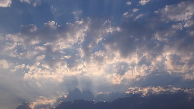 blue sky horizontal with beautiful puffy fluffy clouds with sunlight, abstract nature background, 003 coulds