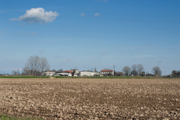 Fototapeta premium Terreno agricolo pronto per la semina