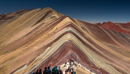 Vinicunca, seven colours mountain, Peru