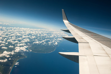 Fototapeta na wymiar Flying over Florida