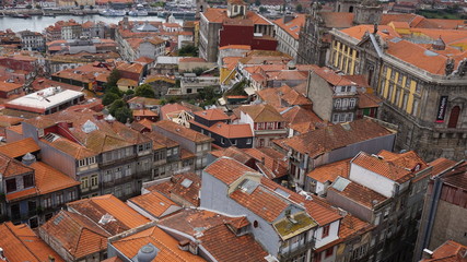 Fototapeta na wymiar Bird's eye view of Porto, Portugal
