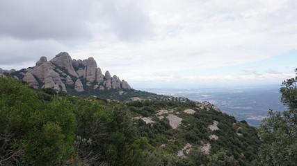 A top down view of the city of Montserrat